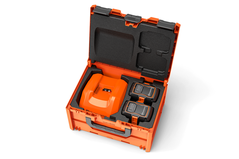 Husqvarna akude ja laadija komplekt BC1-UN 2xB330X+C750X